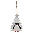 FEERIC LIGHTS & CHRISTMAS - SDN BOIS PENGUIN SAPIN BL 13CM - vignette