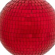 FEERIC LIGHTS & CHRISTMAS - Boule disco verre D.20cm rouge - vignette
