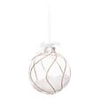 FEERIC LIGHTS & CHRISTMAS - Boule intérieur billes polystyrène D.10cm blanc assorti - vignette