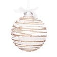 FEERIC LIGHTS & CHRISTMAS - Boule intérieur billes polystyrène D.10cm blanc assorti - vignette