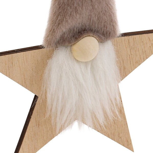 FEERIC LIGHTS & CHRISTMAS - SDN BOIS GNOME SUR ETOILE 19CM - large