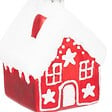 FEERIC LIGHTS & CHRISTMAS - Sujet maison H.7cm verre rouge et blanc - vignette
