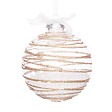 FEERIC LIGHTS & CHRISTMAS - Boule intérieur billes polystyrène D.10cm blanc assorti - vignette