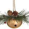 FEERIC LIGHTS & CHRISTMAS - Sujet grelot pomme de pain métal D.6,5cm doré - vignette