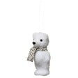FEERIC LIGHTS & CHRISTMAS - Sujet de Noël Polyfoam Ourson Blanc Écharpe 2 Assortiments - vignette