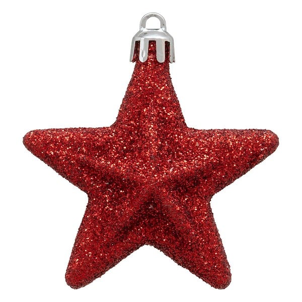 FEERIC LIGHTS & CHRISTMAS - Sujet Étoile Plastique x 6 Rouge Blanc - large