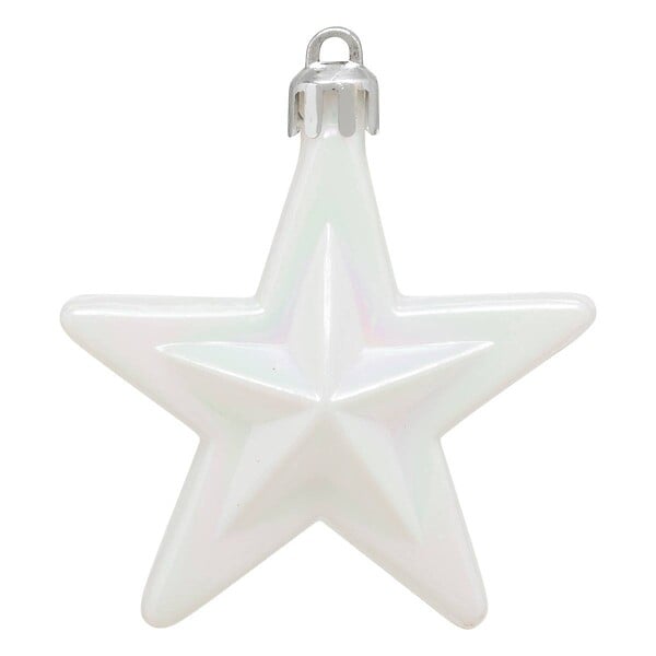 FEERIC LIGHTS & CHRISTMAS - Sujet Étoile Plastique x 6 Rouge Blanc - large