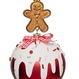 FEERIC LIGHTS & CHRISTMAS - Boule pain d'épice Gourmand D.8cm Rouge - vignette