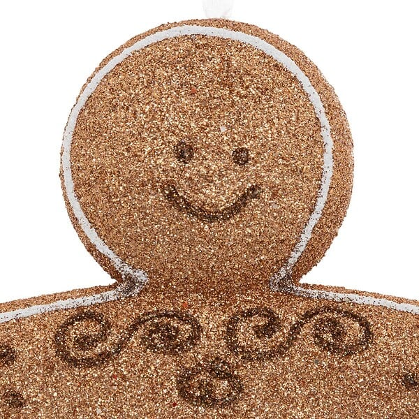 FEERIC LIGHTS & CHRISTMAS - Sujet bonhomme pain d'épice polystyrène H.10cm marron - large