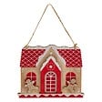 FEERIC LIGHTS & CHRISTMAS - Sujet maison pain d'épice bois H.15cm rouge - vignette