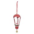 FEERIC LIGHTS & CHRISTMAS - Sujet bonhomme de neige montgolfière métal H.14cm assorti - vignette