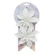 FEERIC LIGHTS & CHRISTMAS - SDN PLAST POINSET X2 IRID 14CM - vignette