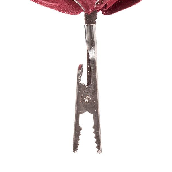 FEERIC LIGHTS & CHRISTMAS - Sujet poinsettia D.25cm rouge or - large