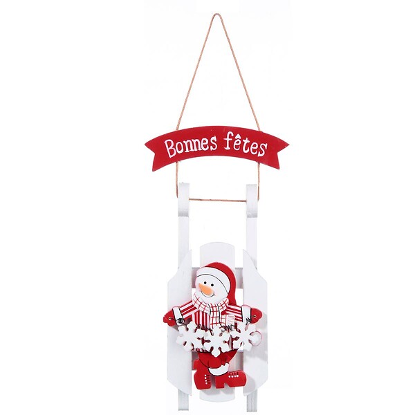 FEERIC LIGHTS & CHRISTMAS - Sujet de Noël Cagette Luge avec Personnage - large