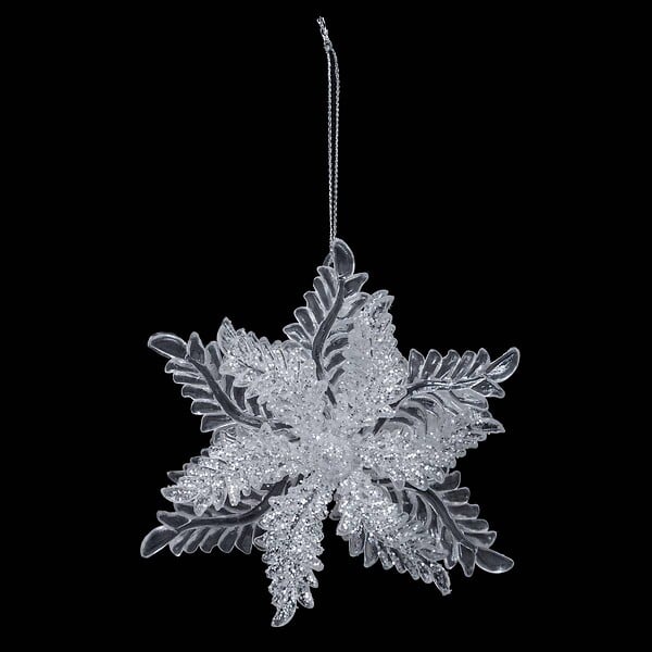 FEERIC LIGHTS & CHRISTMAS - Flocon Paillettes Plastique - large