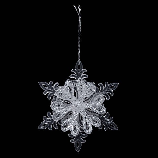 FEERIC LIGHTS & CHRISTMAS - Flocon Paillettes Plastique - large