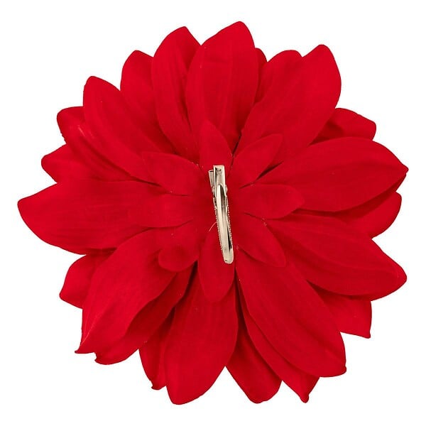 ATMOSPHERA - Sujet dahlia velours D.20cm rouge - large