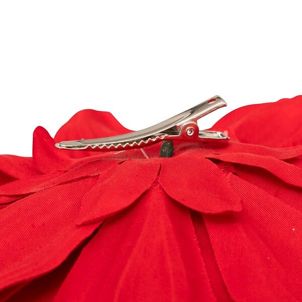 ATMOSPHERA - Sujet dahlia velours D.20cm rouge - large