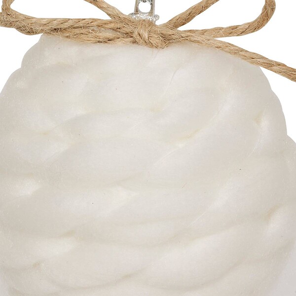 FEERIC LIGHTS & CHRISTMAS - BDN PLF TRICOT LAINE BL 80MM - large