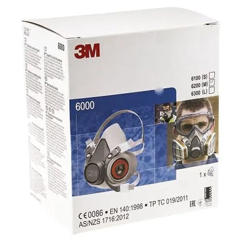3M - 6200 - Demi-Masque Kraton 6200 - Livré sans Cartouche  Taille M - large