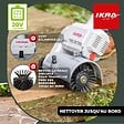 IKRA - Nettoyeur de Terrasse sans fil Batterie 20V 2.0Ah Double brosses rotatives + Batterie & Chargeur Raccord tuyau d'eau IKRA - vignette
