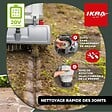 IKRA - Nettoyeur de Terrasse sans fil Batterie 20V 2.0Ah Double brosses rotatives + Batterie & Chargeur Raccord tuyau d'eau IKRA - vignette