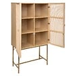 ATMOSPHERA - Buffet haut 2 portes "Rayo" cannage rotin 80x165cm - vignette