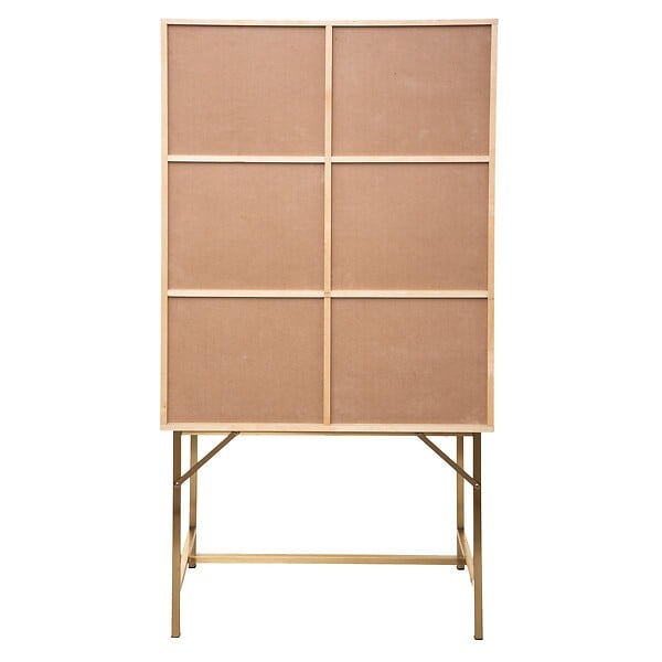 ATMOSPHERA - Buffet haut 2 portes "Rayo" cannage rotin 80x165cm - large