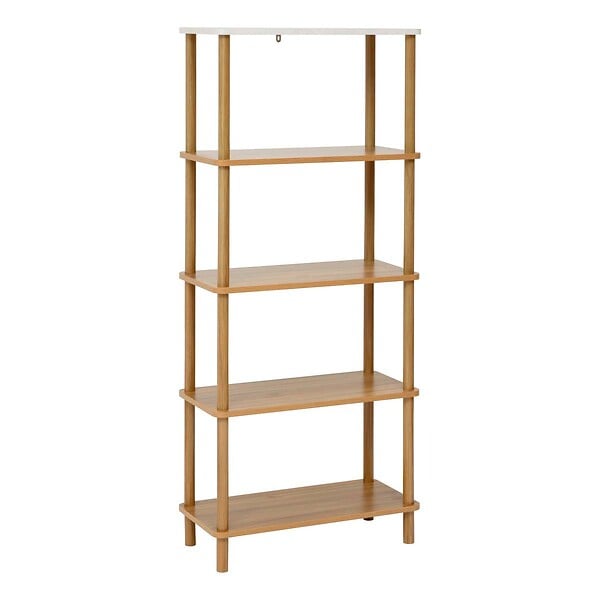 5 FIVE SIMPLY SMART - Etagère 5 niveaux Come bois et effet marbre - large