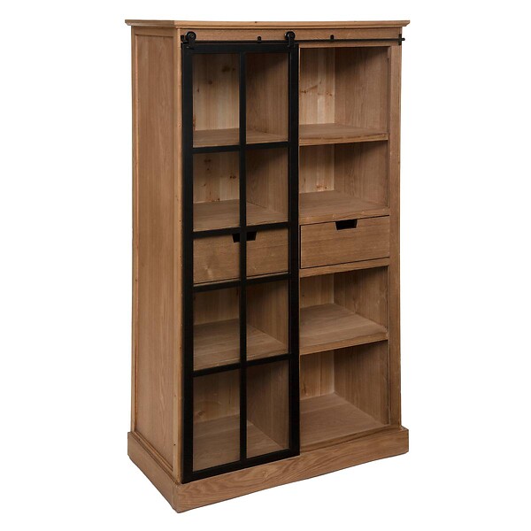 ATMOSPHERA - Bibliothèque "Danik" bois naturel 80x150cm - large