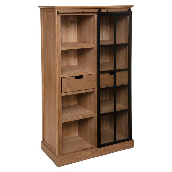 ATMOSPHERA - Bibliothèque "Danik" bois naturel 80x150cm - large