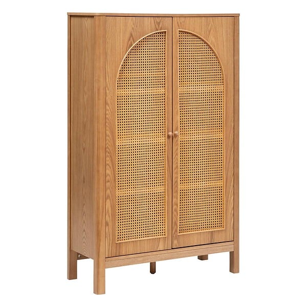 ATMOSPHERA - Armoire 2 portes "Tiria" en placage frêne 92x40cm - large