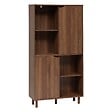 5 FIVE SIMPLY SMART - Bibliothèque 2 portes Slidy bois foncé - vignette