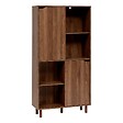 5 FIVE SIMPLY SMART - Bibliothèque 2 portes Slidy bois foncé - vignette
