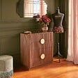 ATMOSPHERA - Commode 4 tiroirs Wany marron 80x40cm - vignette