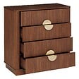 ATMOSPHERA - Commode 4 tiroirs Wany marron 80x40cm - vignette
