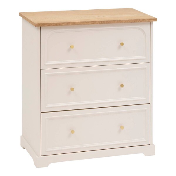 ATMOSPHERA - Commode Mohea ivoire 3 tiroirs - large