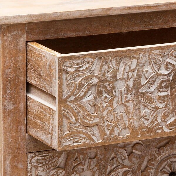 ATMOSPHERA - Commode "Shirel" manguier 3 tiroirs - large