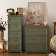 ATMOSPHERA - Commode Mohéa vert céladon 3 tiroirs - vignette
