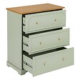 ATMOSPHERA - Commode Mohéa vert céladon 3 tiroirs - vignette