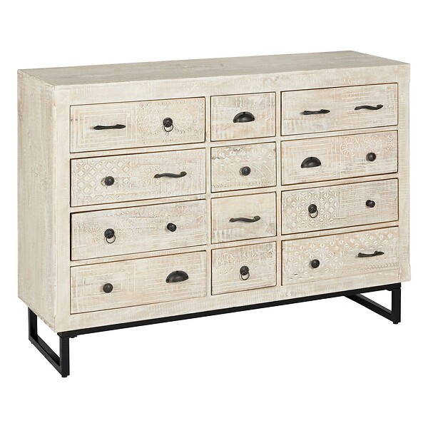 ATMOSPHERA - Commode 12 tiroirs "Ajay" manguier 12 tiroirs - large