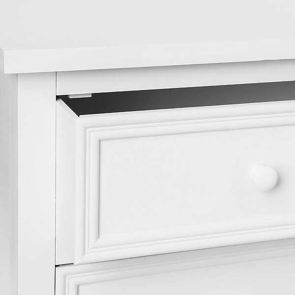 ATMOSPHERA - Chiffonnier "Charme" blanc 6 tiroirs - large