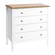 ATMOSPHERA - Commode "Solen" bois blanc 5 tiroirs - vignette