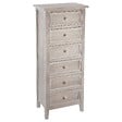 ATMOSPHERA - Chiffonnier "Charme" bois blanchi 6 tiroirs - vignette