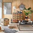 ATMOSPHERA - Commode double "Baris" métal et bois 10 tiroirs - vignette
