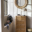 ATMOSPHERA - Chiffonier "Tiria" en placage frêne 4 tiroirs 55x38cm - vignette