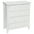 ATMOSPHERA - Chiffonnier "Charme" blanc 5 tiroirs - vignette