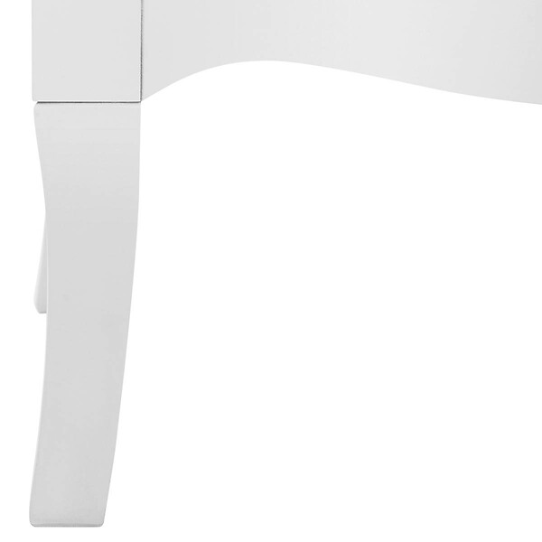 ATMOSPHERA - Chiffonnier "Chrysa" blanc 5 tiroirs - large