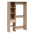 5 FIVE SIMPLY SMART - Dressing 2 penderies effet chêne naturel - vignette