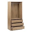 5 FIVE SIMPLY SMART - Dressing "Dolo" 3 tiroirs avec penderie effet bois - vignette